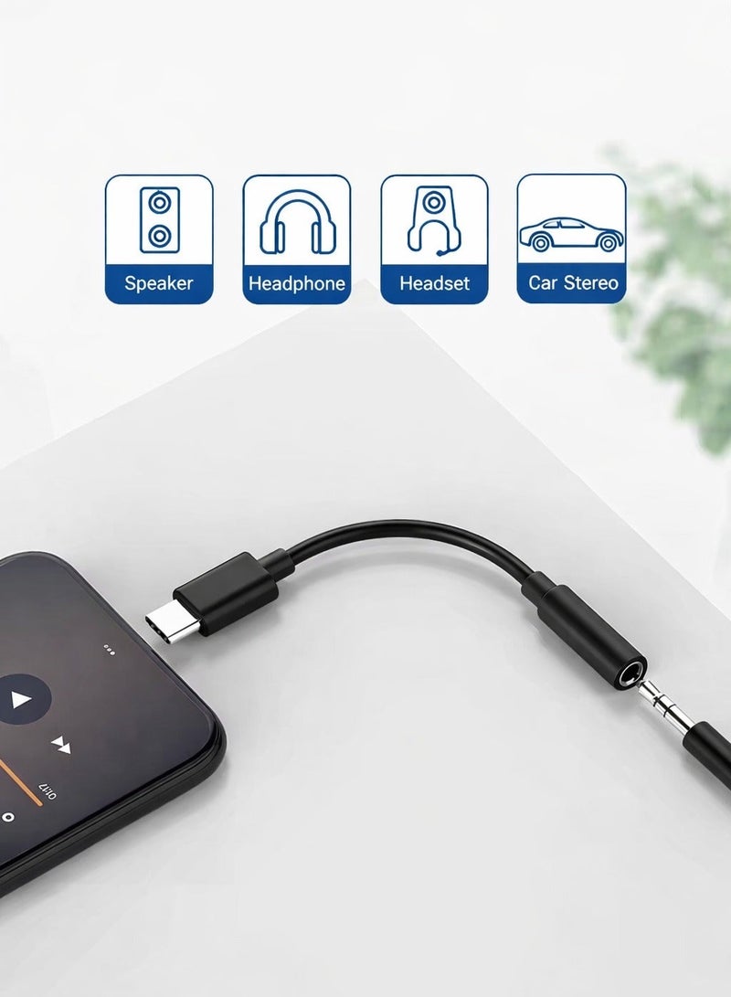 SPON Type-C to 3.5mm Audio Adapter – High-Resolution Sound for Phones & Tablets - Image 5